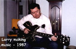 Larry making music - 1987