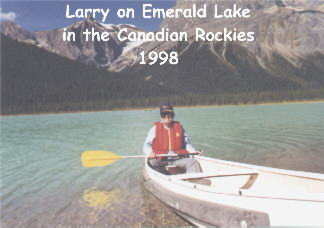 Larry on Emerald Lake in the Canadian Rockies 1998